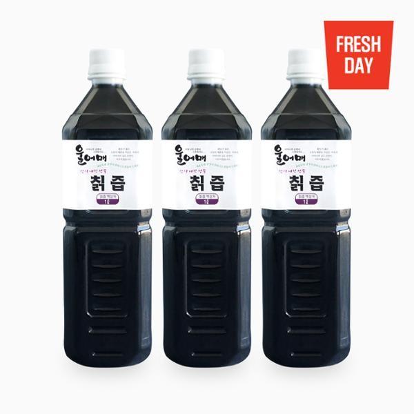울어매 고창 자연산 생 칡즙 진액 3병×1L