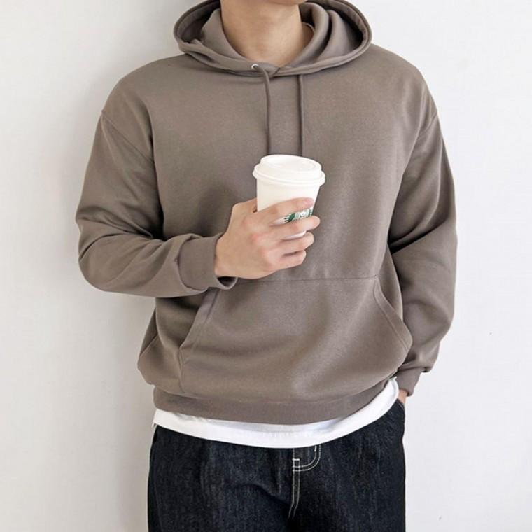 남성 4컬러 빅사이즈 사계절 포켓 오버핏 후드티셔츠