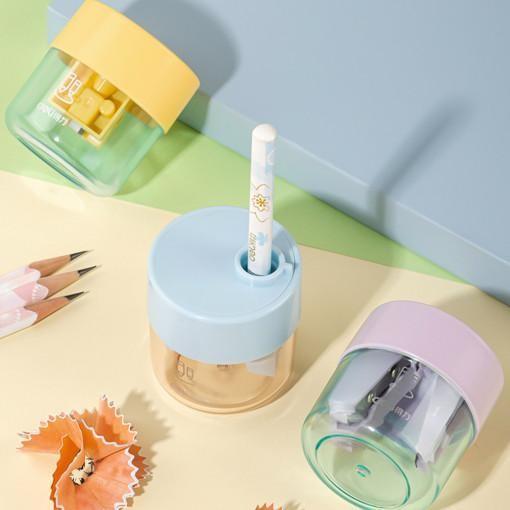 델리 델리 투톤 파스텔 2홀 휴대용 연필깎이 VB152