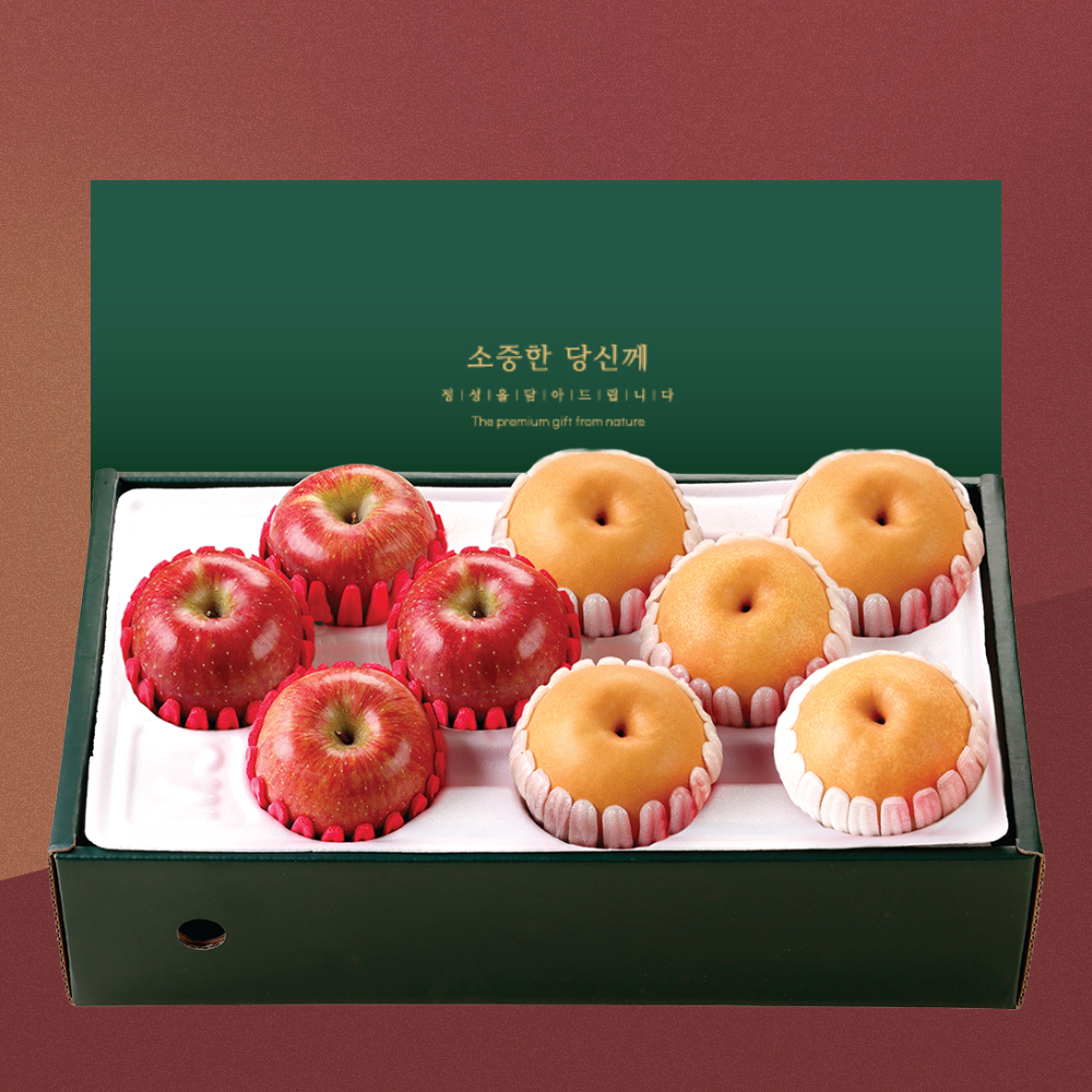 [부엌애] 품격 선물2호 사과4+배5 3.5kg