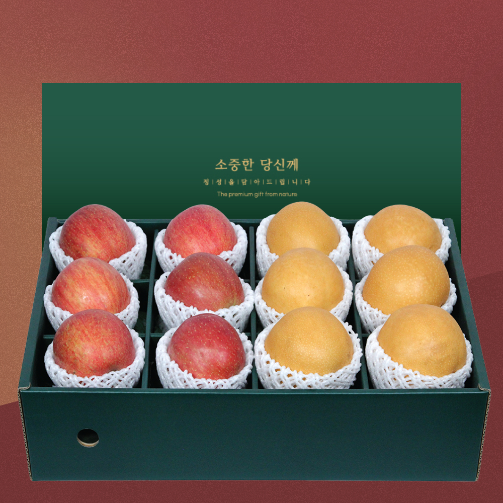 [부엌애] 명품 선물10호 사과6+배6 5.5kg