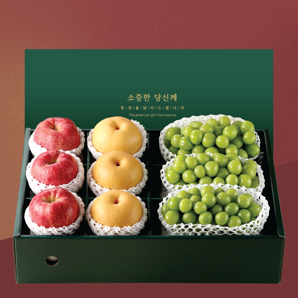 [부엌애] 명품 선물14호 사과3+배3+샤인3 4.5kg