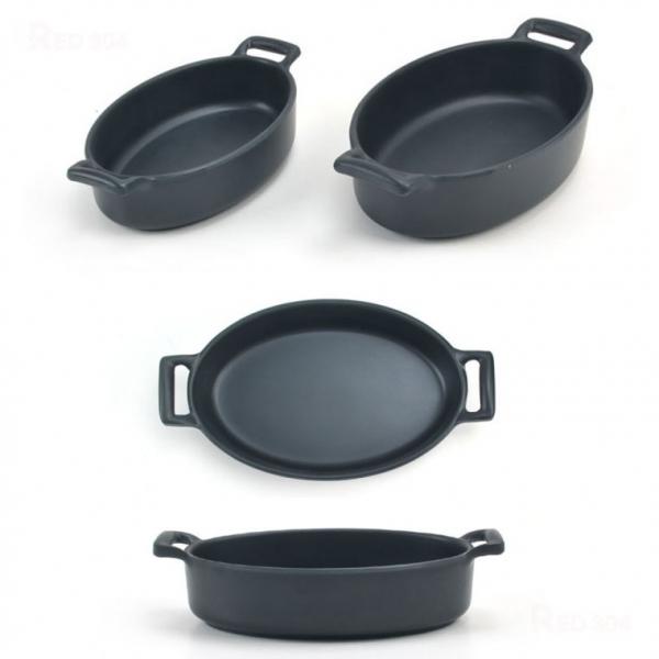 멜라민 양손잡이 그라탕 볶음밥 오므라이스 그릇 반찬그릇 샐러드 디저트 후식 그릇 길이 17.7cm 20.7cm