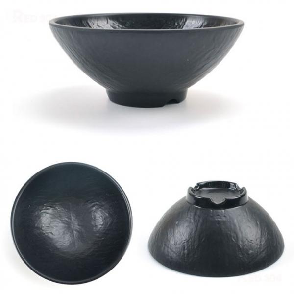 블랙 멜라민 한정식 대접 국그릇 소면 면기 면그릇 후식그릇 지름 12.5cm 15.2cm 17.6cm 19.8cm