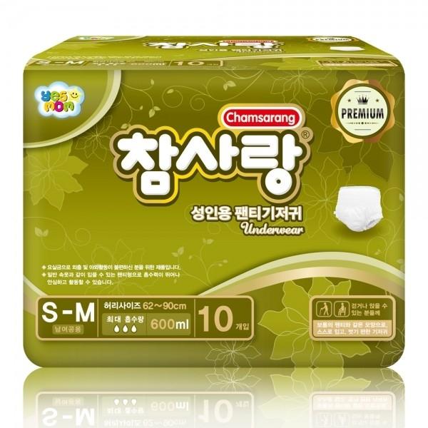 참사랑 팬티형 프리미엄 소형(10px4팩) 1+1 성인용기저귀 요실금팬티