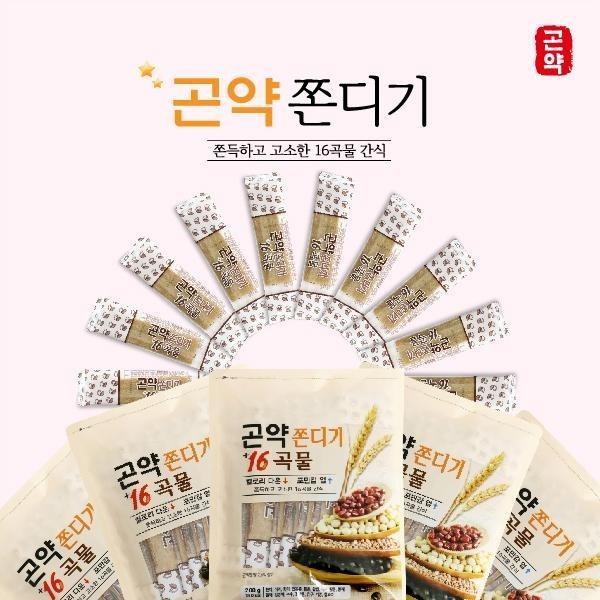 16곡물과 곤약을 함유한 곤약쫀디기 10봉(100개입)