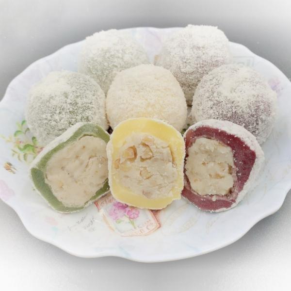 무방부제 100% 찹쌀 삼색 두텁떡 60g 30알