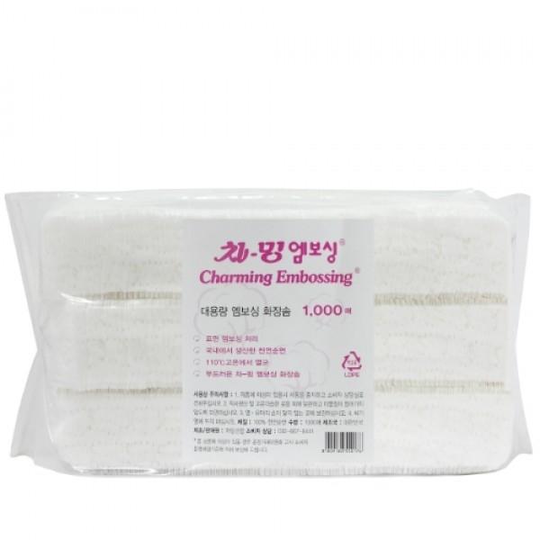 차밍 엠보싱 화장솜 1000매