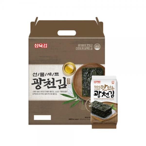 삼육김 광천김 5호 선물세트 식탁김 15g 15봉 8세트