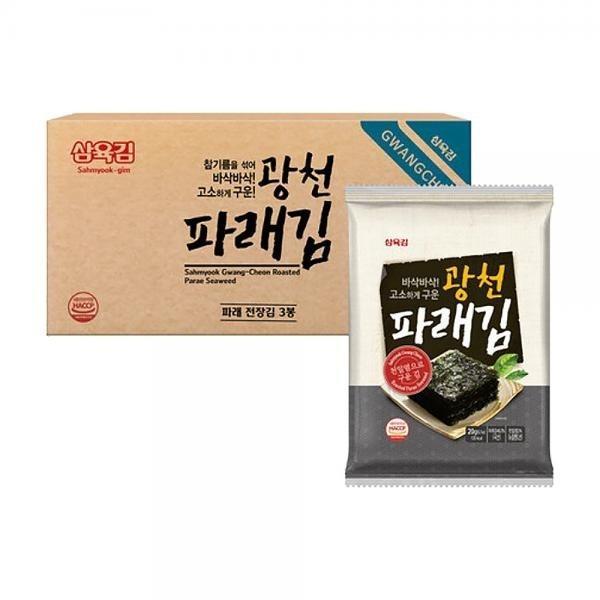 삼육김 광천 파래 전장김 3번들 20g 3봉 10팩