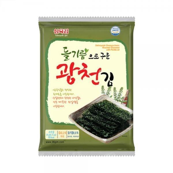 들기름으로 구운 광천 전장김 3번들 20g 3봉 10팩