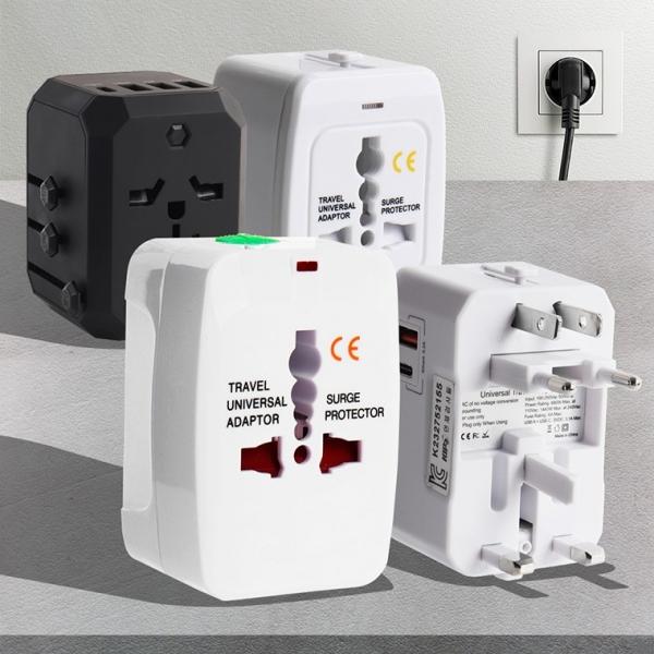 여행용어댑터 해외여행멀티탭 멀티콘센트 USB 플러그 개별 선없는