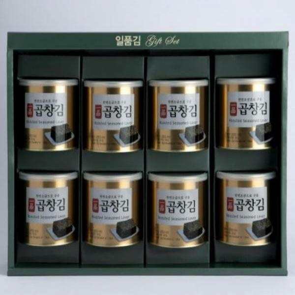 곱창캔김 8캔 선물세트 구운 조미김 설명절 구정선물