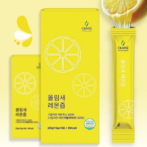 레몬즙 스틱 수 레몬물 주스 농축액 4박스