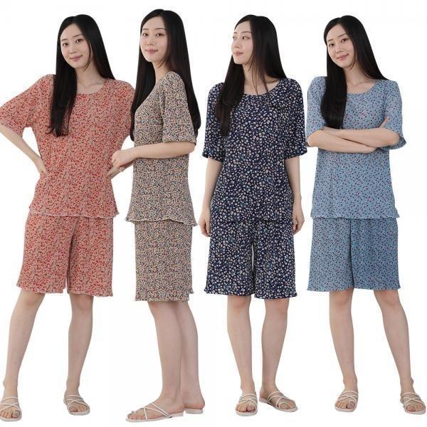 여성파자마세트 잠옷 5부바지 여름잠옷 홈웨어