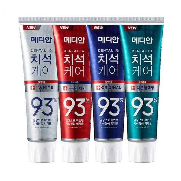 메디안 치석케어치약120g 3개세트 오리지날 구취 화이