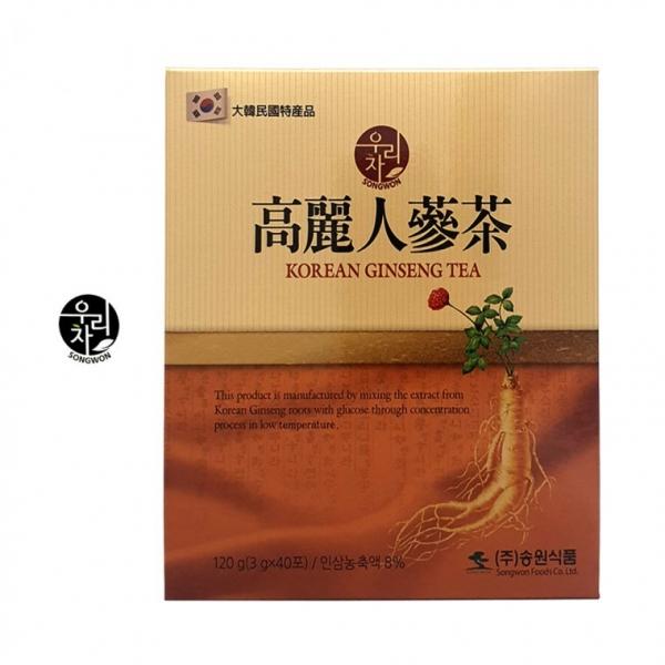우리차 고려인삼차 40포 국내산인삼 물에 타먹는 인삼차 건강한 차