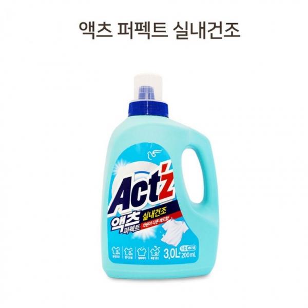 피죤 액츠 퍼펙트 실내건조 세탁세제 3000ml+200ml 액상 세제