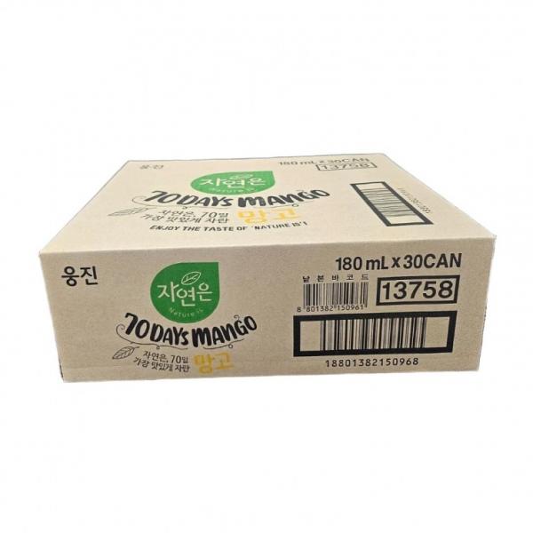 (자연은)망고 180ml x 30개입 과일쥬스 음료 주스