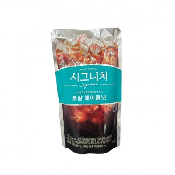 시그니처 로얄 헤이즐넛 230ml 커피 파우치