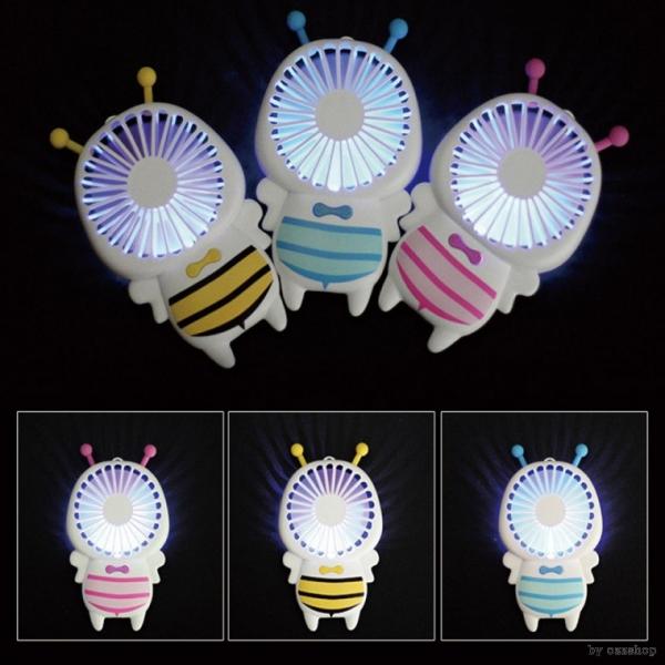 꿀벌 LED 핸드선풍기 충전식 USB선풍기 휴대용 미니