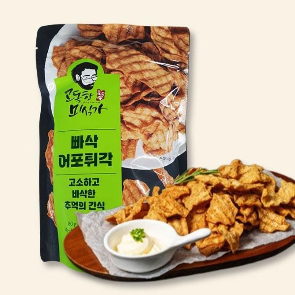 빠삭어포튀각 80g 쥐포 어포 튀김 맥주 안주 건강간식 스낵 과자
