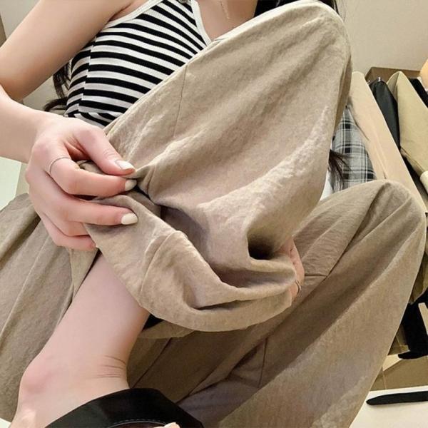 여성 여름 슬랙스 긴바지 와이드 쿨팬츠 시원한 바지
