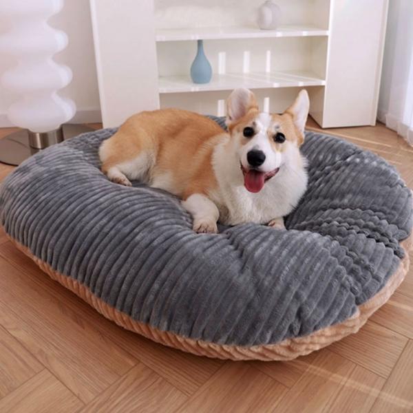푹신하고 아늑한 양면 코듀로이 강아지 고양이 매트리스 대형 소형 애견 쿠션 방석 매트
