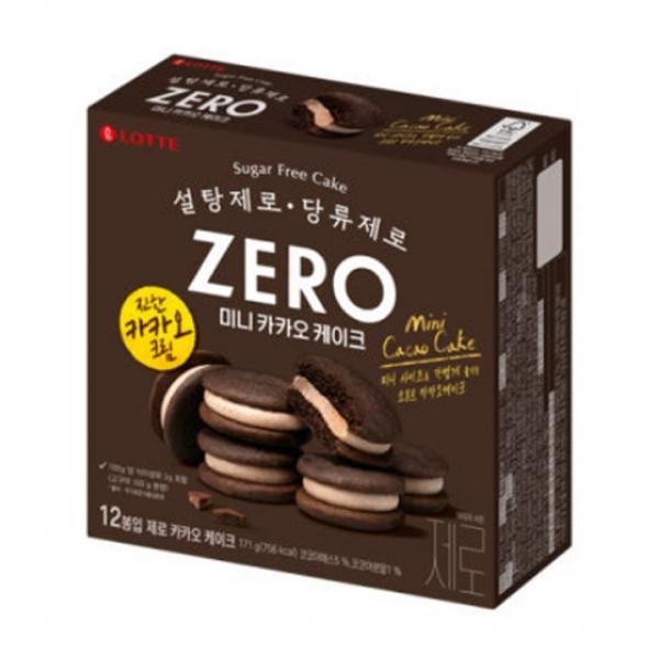 롯데제과 제로 미니 카카오케이크 171g X 4개