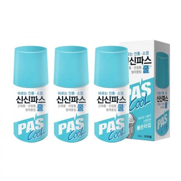 신신파스 쿨 연고 60g 바르는 롤온 타입 3개