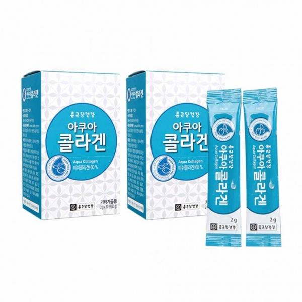 종근당건강 아쿠아 콜라겐 30포 2박스