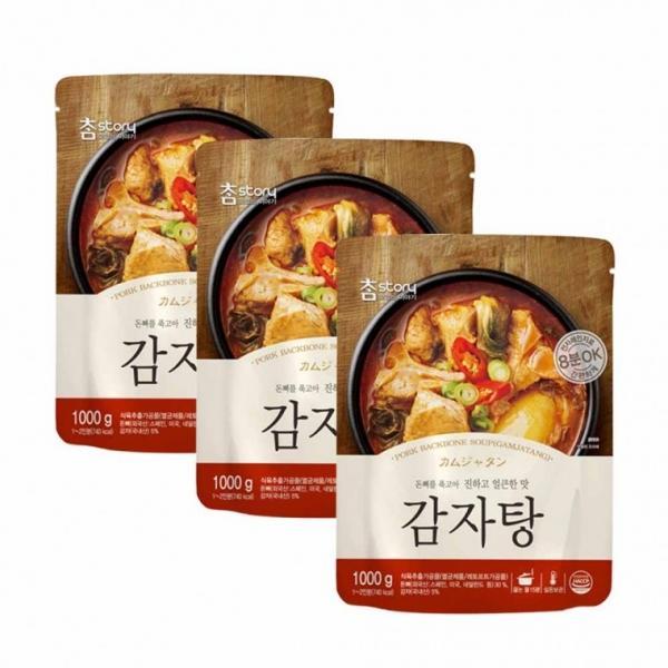 참스토리 감자탕 1kg 3개