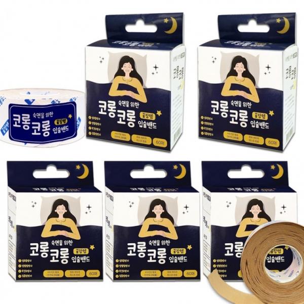 티에스 코롱코롱 입술밴드 60매 5개 입벌림 방지 테이프