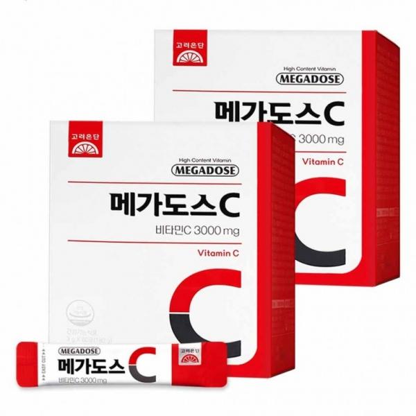 고려은단 메가도스C 비타민C 3000 60포 2박스