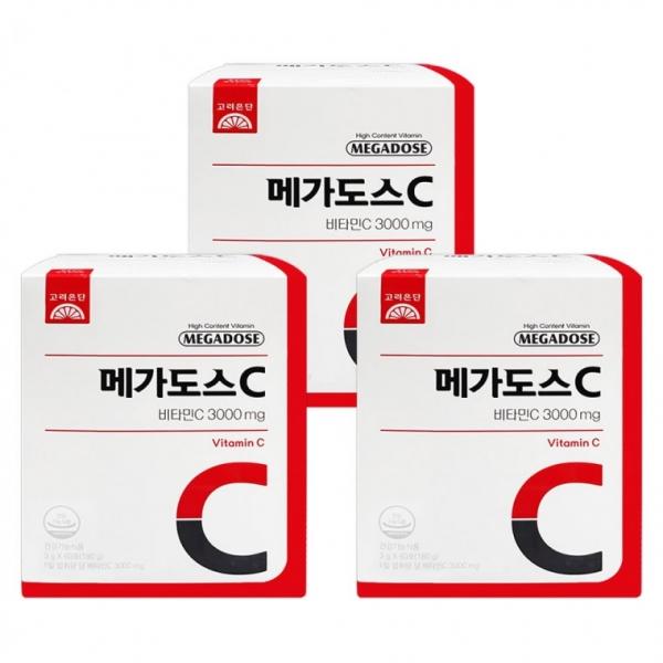 고려은단 메가도스C 비타민C 3000 60포 3개