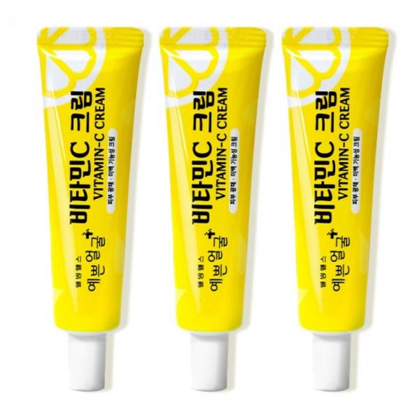 웰빙헬스 예쁜얼굴 비타민C 크림 25ml 3개