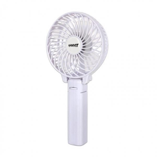 한빛 휴대용 손 선풍기 HV-4803 화이트 접이식
