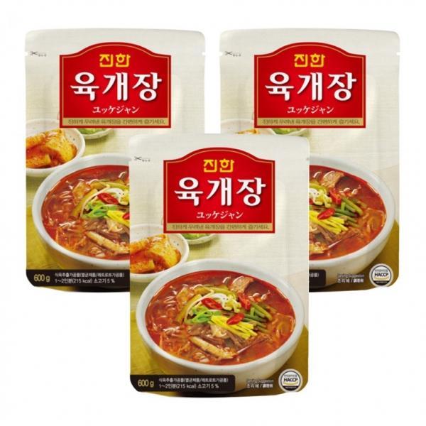 진한식품 육개장 600g 3개