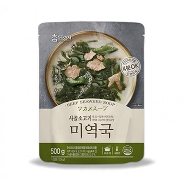 참스토리 사골소고기 미역국 500g 1팩