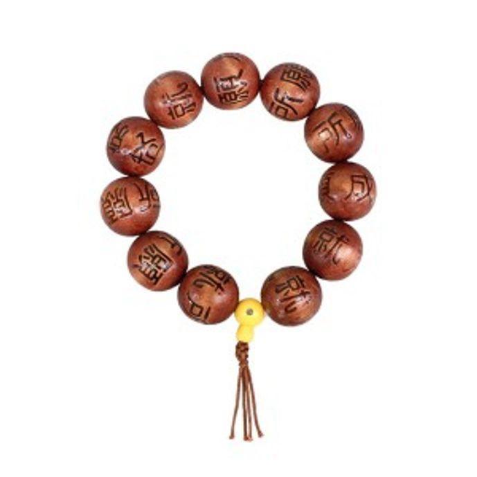 염주 팔찌 향나무 염주 장식 불교 부적 팔찌 30mm