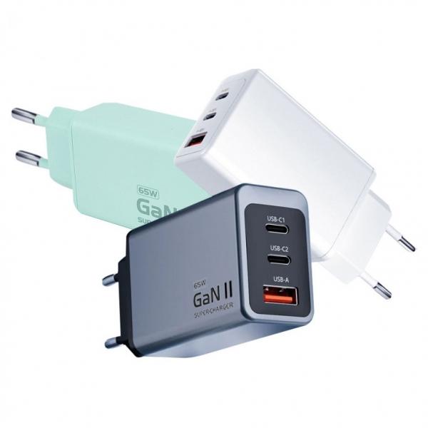 디큐브 65W GaN2 멀티 고속 충전기 3포트