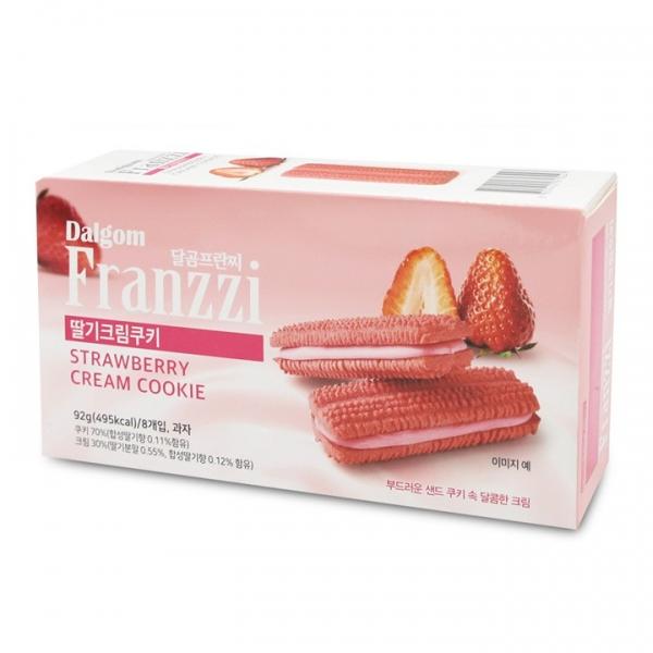 달곰 프란찌 딸기크림 쿠키 92g 1BOX (24개입)