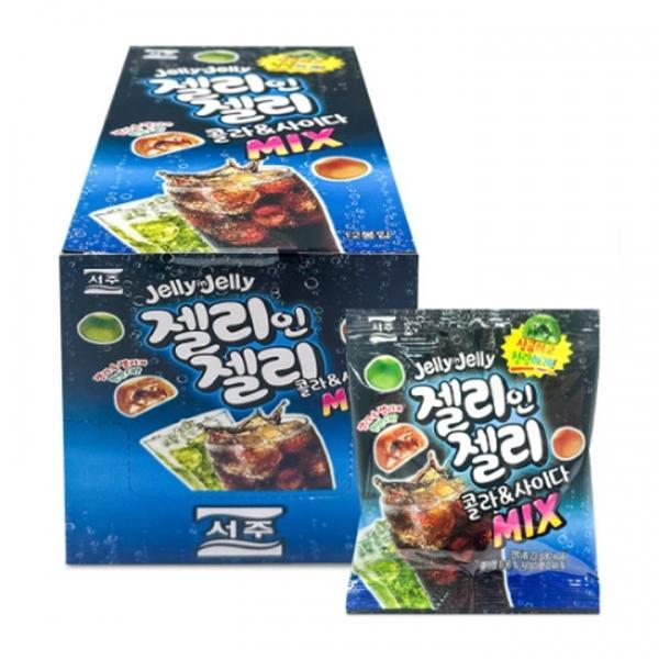 서주 젤리인젤리 콜라 사이다 23g(12개입) 1BOX (4개입)