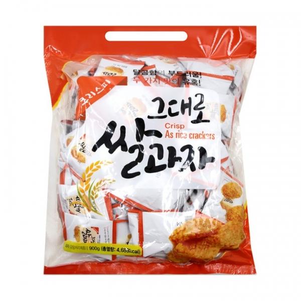유정 크리스피 그대로 쌀과자 900g 1BOX (6개입)