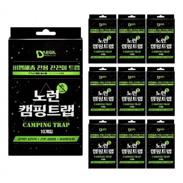 노런 캠핑트랩 10매x10개 걸이형 끈끈이