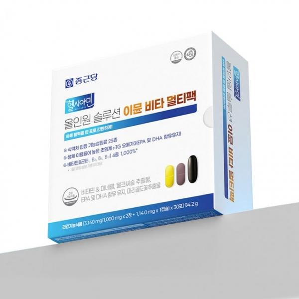 종근당 헬시아민 올인원 솔루션 이뮨 비타 멀티팩 30포
