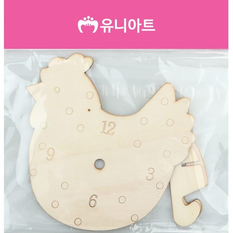 1800 나무시계판 닭