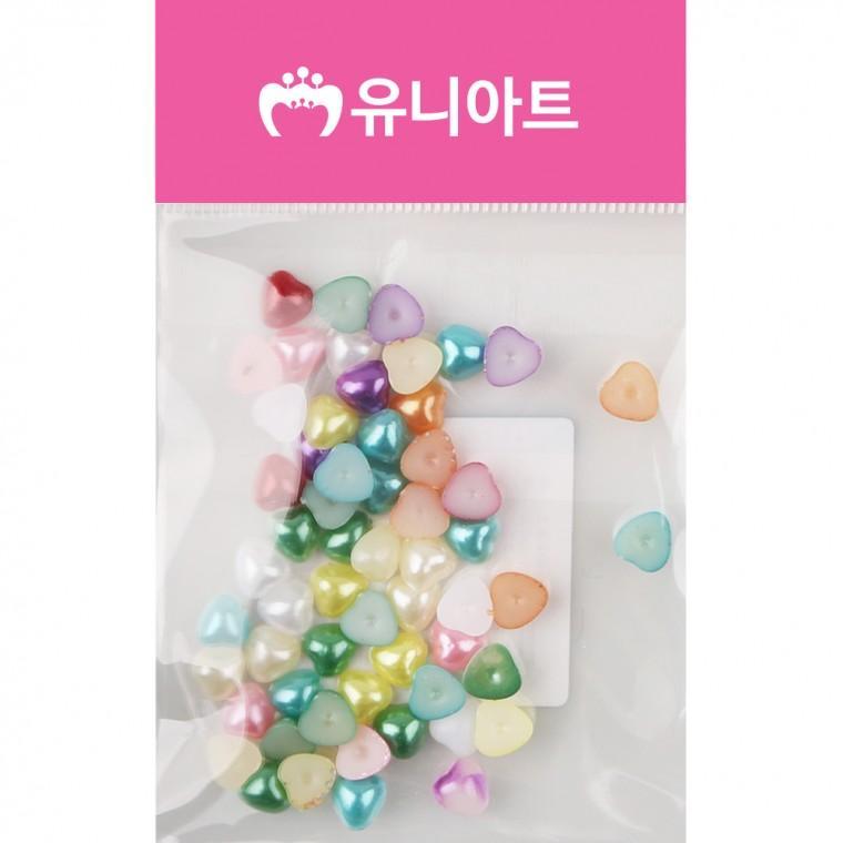 1000 반쪽진주 하트 8mm 혼합