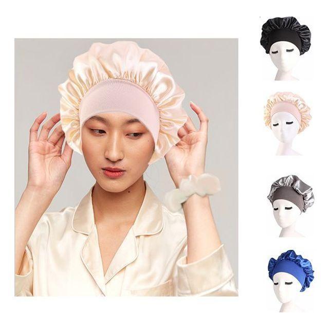 실내 수면 모자 두건 솔리드 슬립캡 남여 공용 슬리핑 남성용 여성용 출산 4컬러 단색