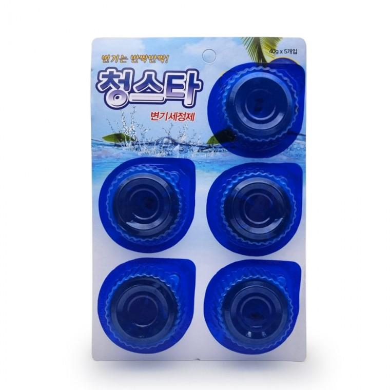 변기청 청스타 5p 변기세정제 변기청소 세제 물때제거 변기파란물